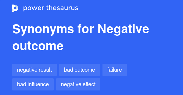 A bad outcome
